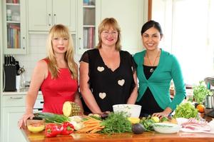 My Food Bag's Cecilia Robinson, Theresa Gattung and Nadia Lim.